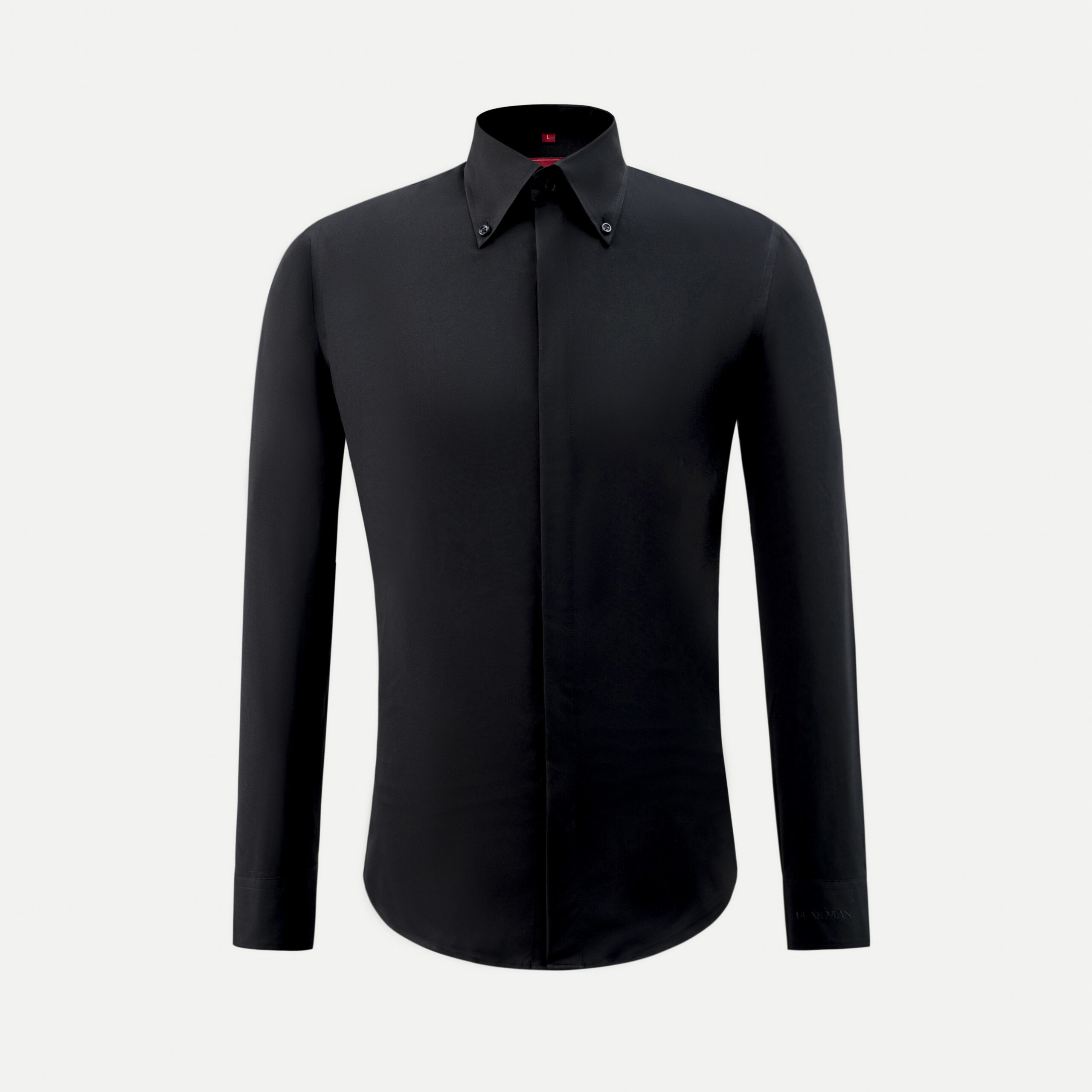 Áo sơ mi đen SS cổ but - SM5029(cuflink ) + SM5028(tay cúc)