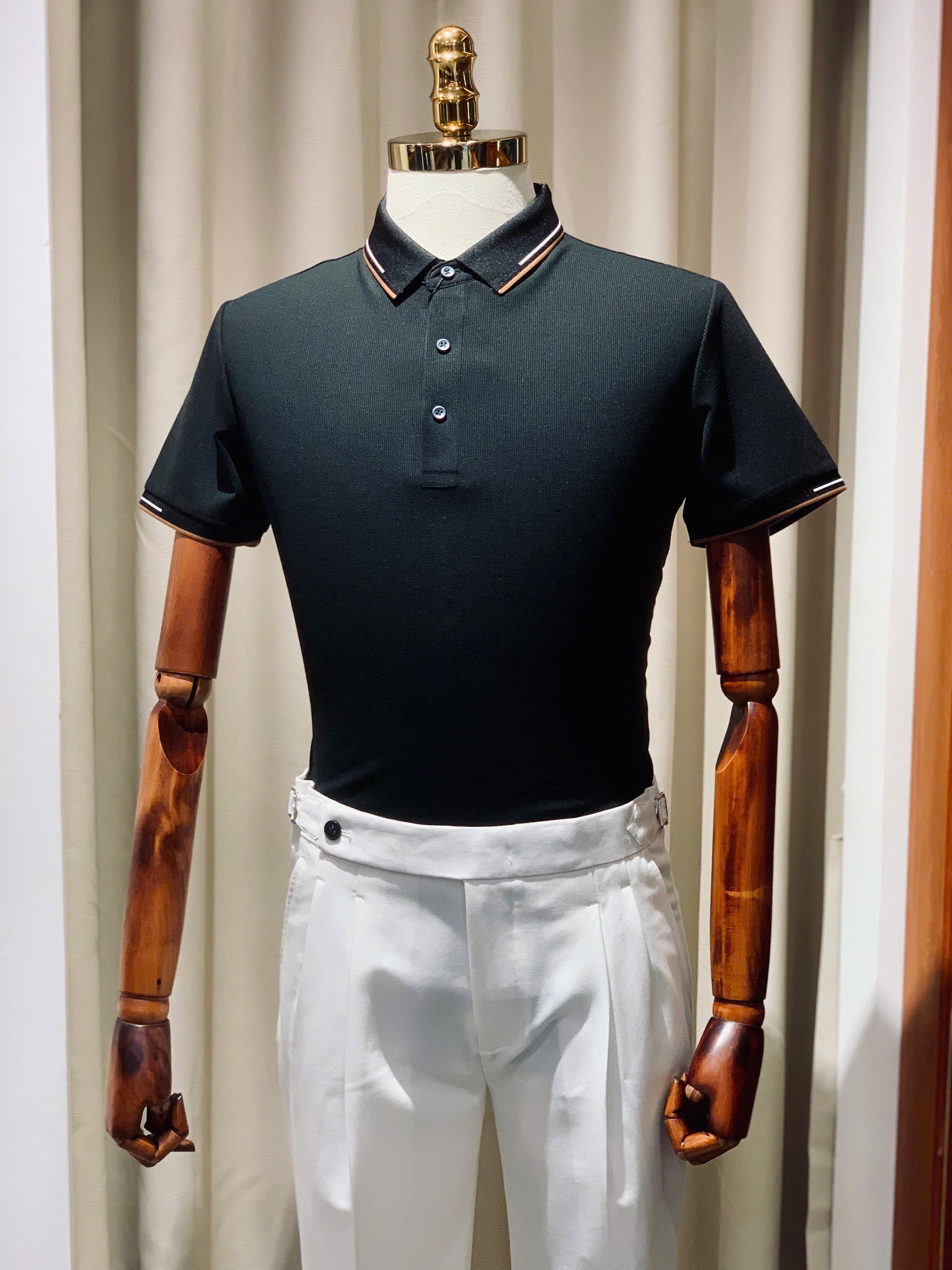 Áo Polo Elite cổ khuy viền cổ